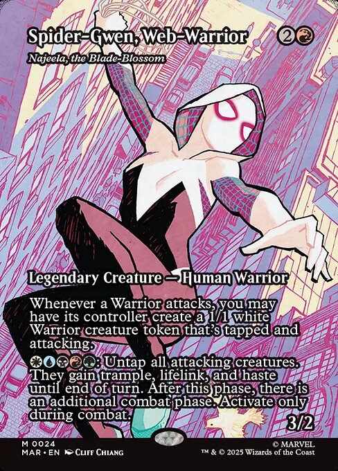 Spider-Gwen, Web-Warrior - Najeela, the Blade-Blossom (Borderless) - Marvel Eternal-Legal