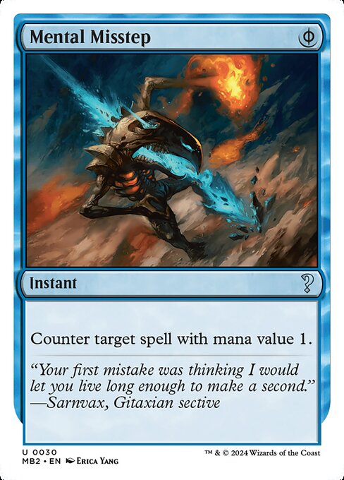 Mental Misstep (White Border) - Mystery Booster 2
