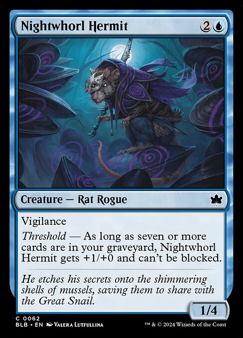 Nightwhorl Hermit (Foil) - Bloomburrow