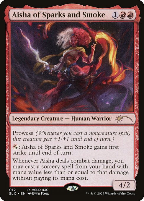 Aisha of Sparks and Smoke - SLX Cards