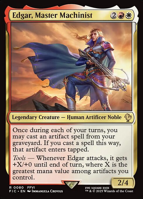 Edgar, Master Machinist - Commander: FINAL FANTASY