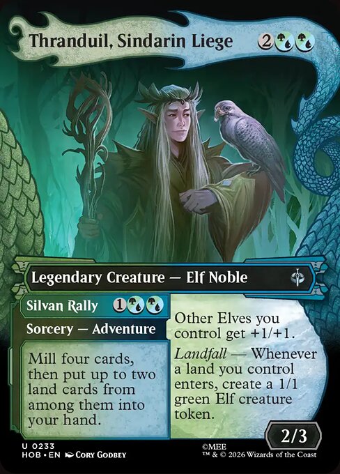 Thranduil, Sindarin Liege (Showcase) (Foil) - The Hobbit