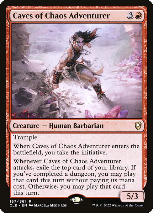 Caves of Chaos Adventurer (Foil) - Commander Legends: Battle for Baldur's Gate
