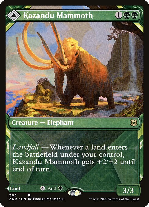 Kazandu Mammoth (Showcase) - Zendikar Rising