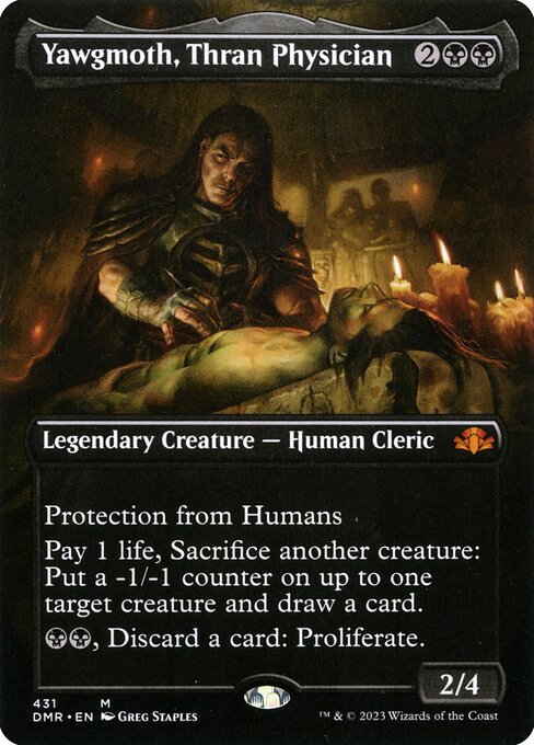 Yawgmoth, Thran Physician (Borderless) (Foil) - Dominaria Remastered