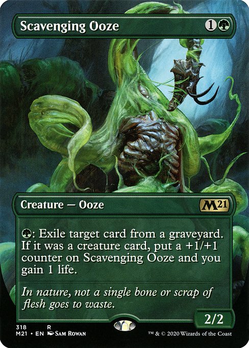 Scavenging Ooze (Alternate Art) - Core Set 2021