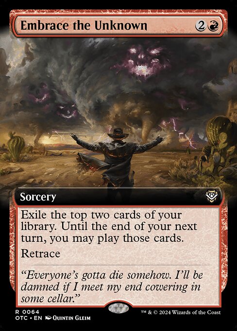 Embrace the Unknown (Extended Art) - Commander: Outlaws of Thunder Junction
