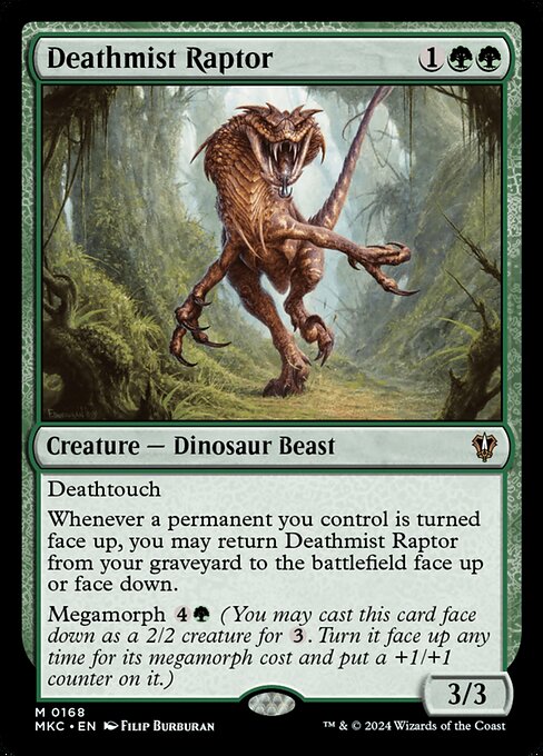 Deathmist Raptor - Commander: Murders at Karlov Manor
