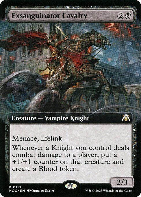 Exsanguinator Cavalry (Extended Art) - Commander: March of the Machine