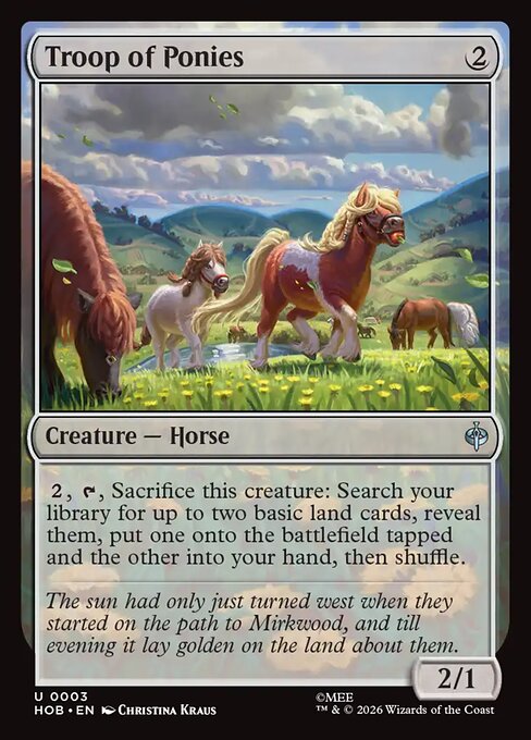 Troop of Ponies - The Hobbit