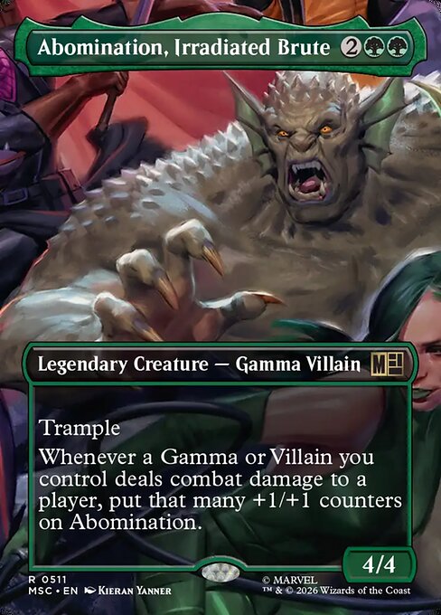 Abomination, Irradiated Brute (Borderless) - Commander: Marvel Super Heroes