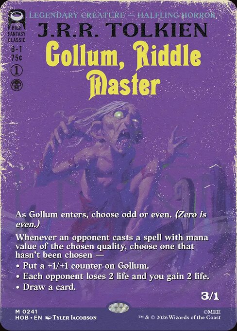 Gollum, Riddle Master (Borderless) - The Hobbit