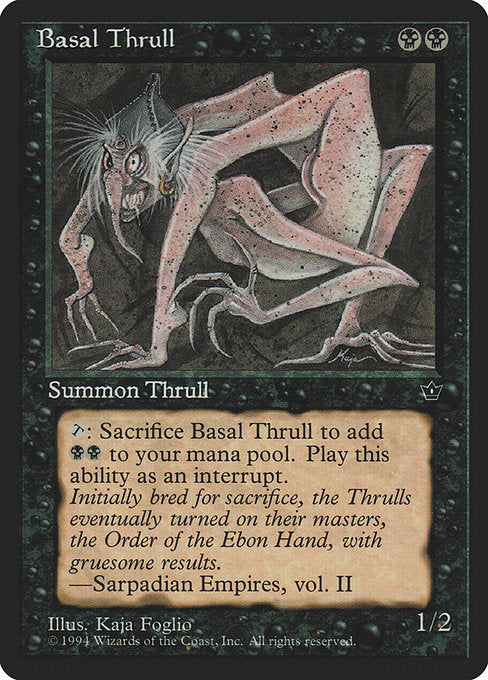 Basal Thrull (K. Foglio) - Fallen Empires