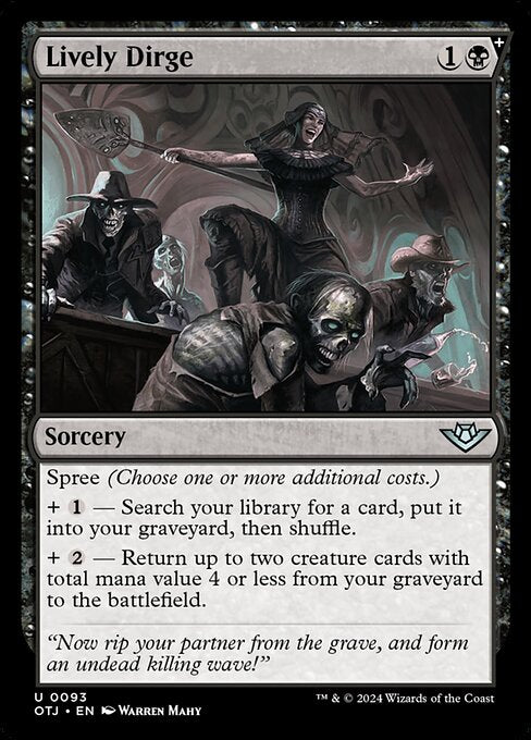 Lively Dirge (Foil) - Outlaws of Thunder Junction