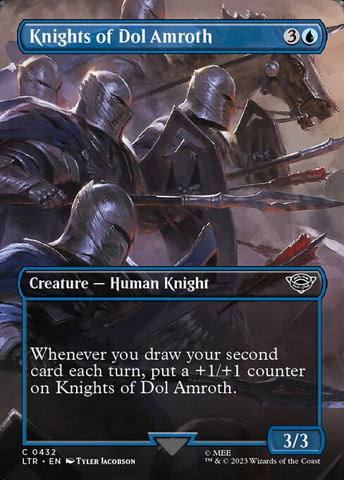Knights of Dol Amroth (Borderless) (Foil) - Universes Beyond: The Lord of the Rings: Tales of Middle-earth