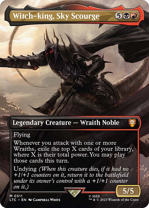 Witch-king, Sky Scourge (Borderless) - Commander: The Lord of the Rings: Tales of Middle-earth