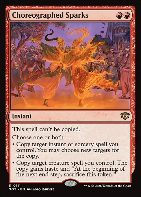 Choreographed Sparks (Foil) - Secrets of Strixhaven