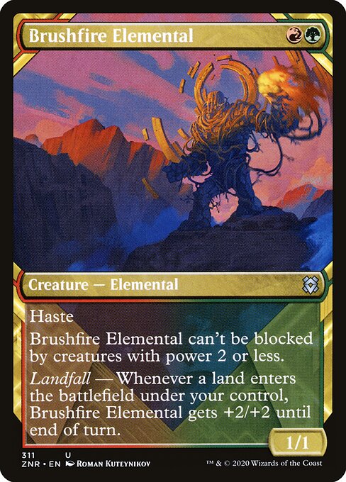 Brushfire Elemental (Showcase) - Zendikar Rising