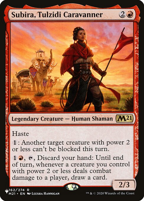 Subira, Tulzidi Caravanner - The List Reprints