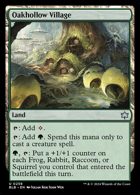 Oakhollow Village (Foil) - Bloomburrow