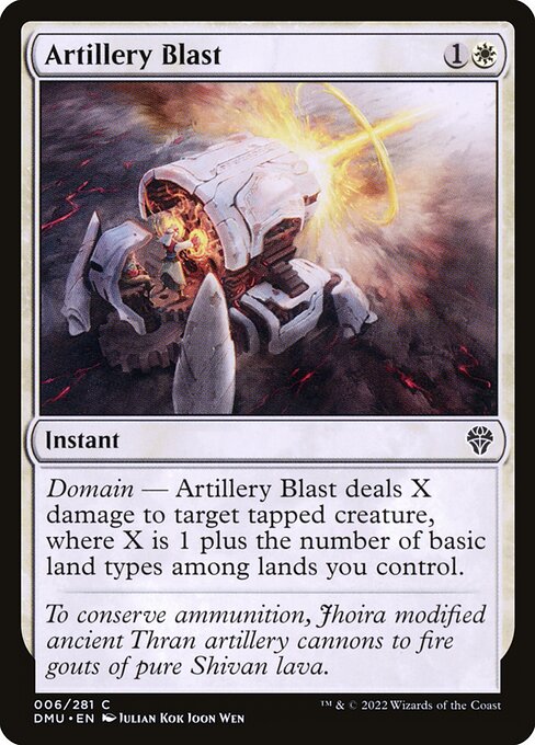 Artillery Blast (Foil) - Dominaria United