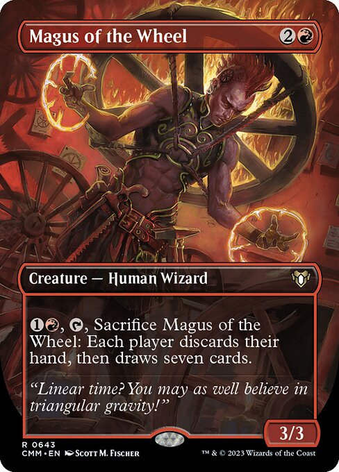 Magus of the Wheel (Borderless) (Foil) - Commander Masters