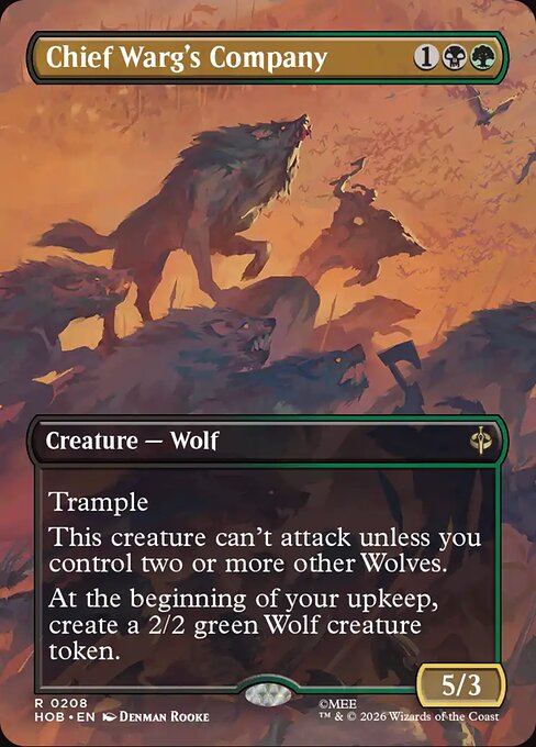 Chief Warg's Company (Borderless) - The Hobbit