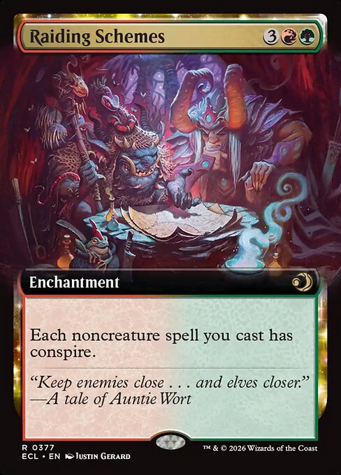 Raiding Schemes (Extended Art) (Foil) - Lorwyn Eclipsed