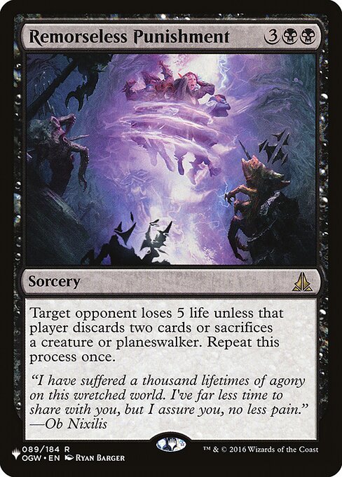 Remorseless Punishment - The List Reprints