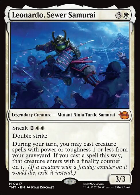 Leonardo, Sewer Samurai (Foil) - Teenage Mutant Ninja Turtles