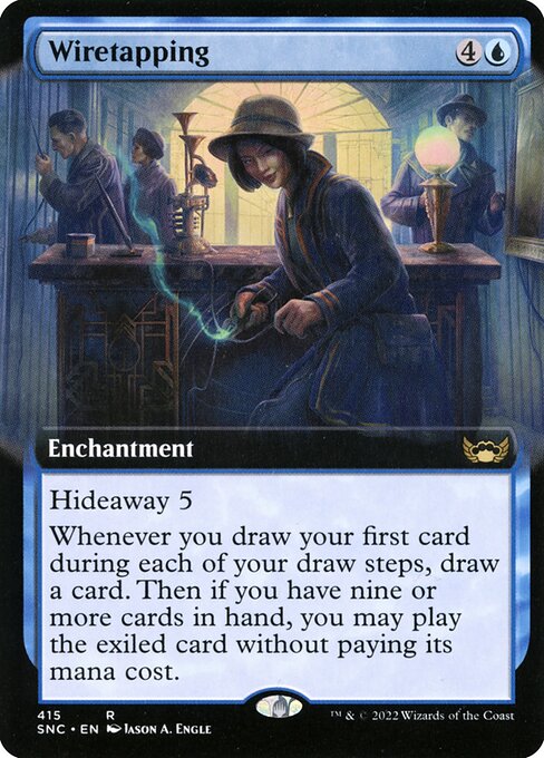 Wiretapping (Extended Art) (Foil) - Streets of New Capenna