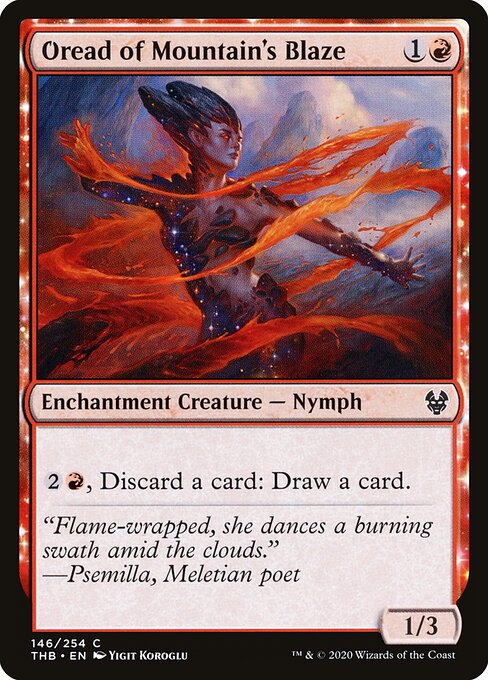 Oread of Mountain's Blaze (Foil) - Theros Beyond Death