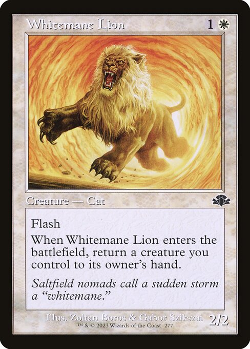 Whitemane Lion (Retro Frame) - Dominaria Remastered