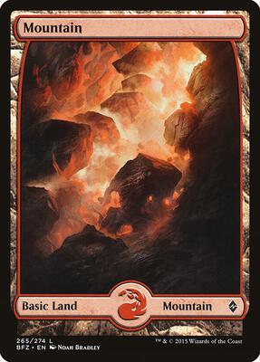 Mountain (265) - Full Art - Battle for Zendikar