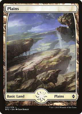 Plains (251) - Full Art - Battle for Zendikar