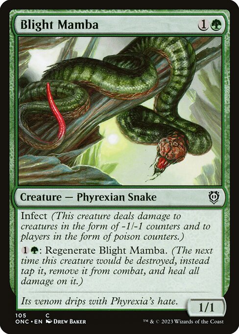 Blight Mamba - Commander: Phyrexia: All Will Be One