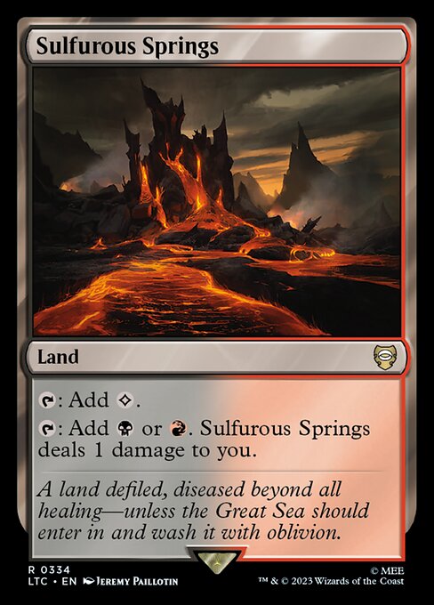 Sulfurous Springs - Commander: The Lord of the Rings: Tales of Middle-earth