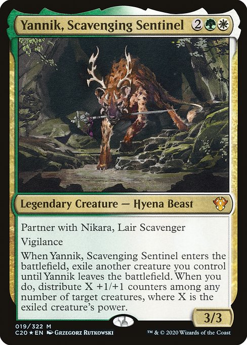 Yannik, Scavenging Sentinel (Foil) - Commander 2020
