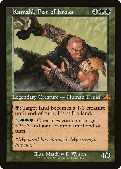 Kamahl, Fist of Krosa (Retro Frame) - Dominaria Remastered