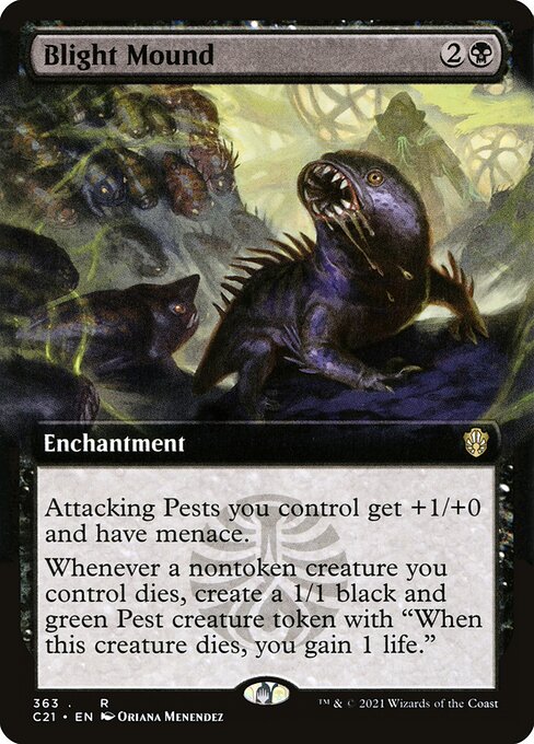 Blight Mound (Extended Art) - Commander 2021