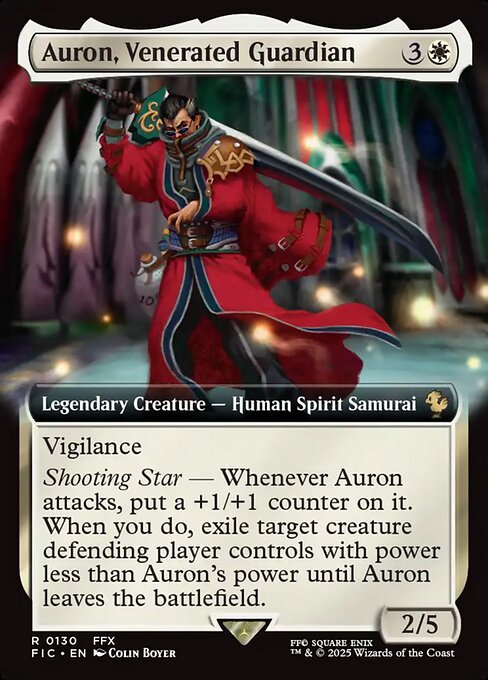 Auron, Venerated Guardian (Extended Art) - Commander: FINAL FANTASY
