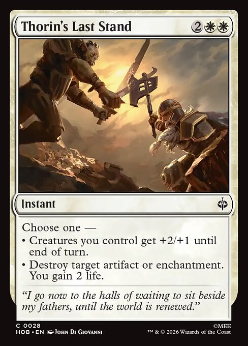 Thorin's Last Stand (Foil) - The Hobbit