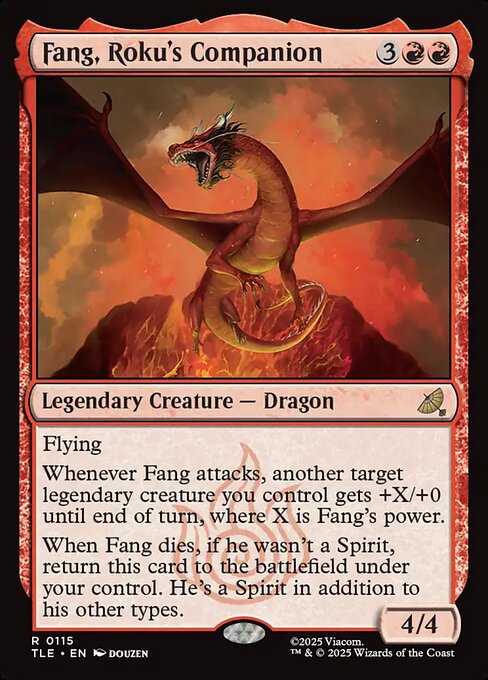 Fang, Roku's Companion - Avatar: The Last Airbender: Eternal-Legal