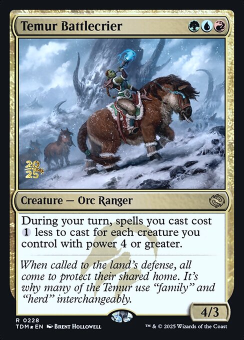 Temur Battlecrier - Prerelease Cards