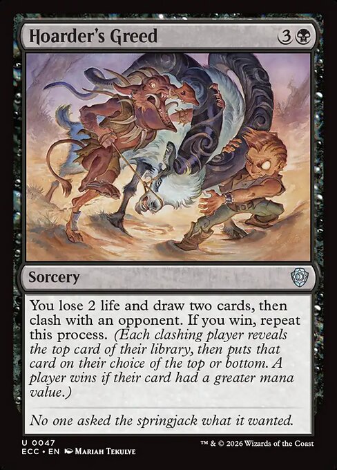 Hoarder's Greed - Commander: Lorwyn Eclipsed