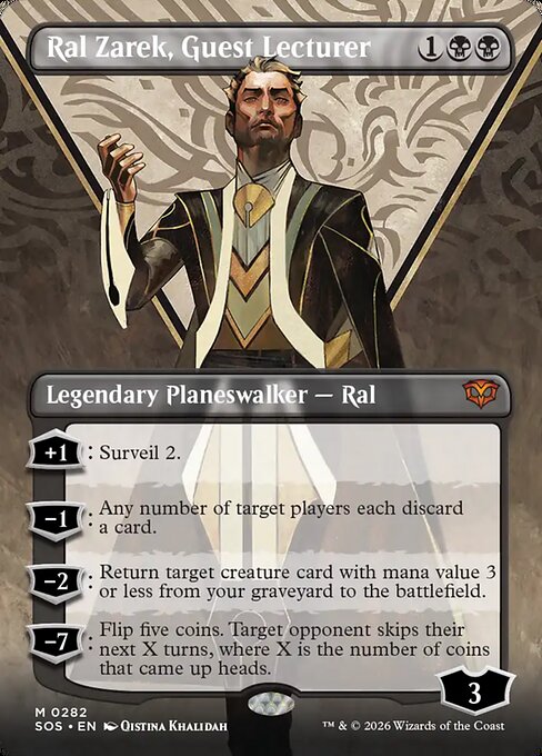 Ral Zarek, Guest Lecturer (Borderless) - Secrets of Strixhaven