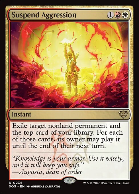 Suspend Aggression (Foil) - Secrets of Strixhaven