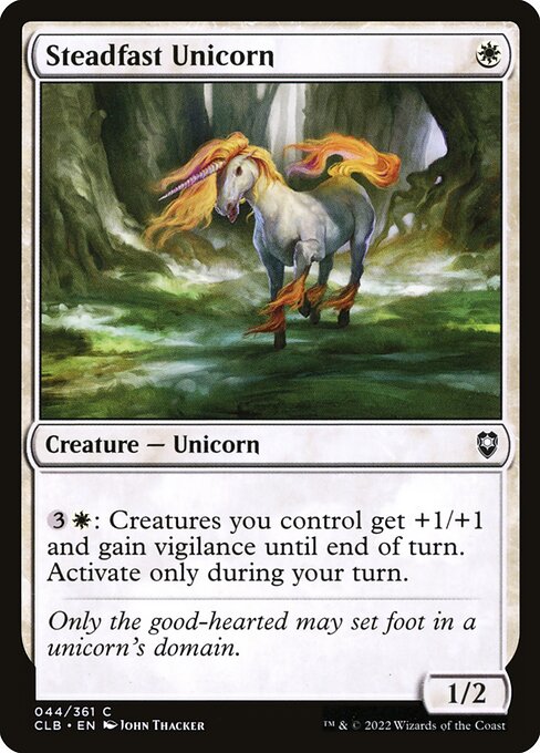 Steadfast Unicorn - Commander Legends: Battle for Baldur's Gate