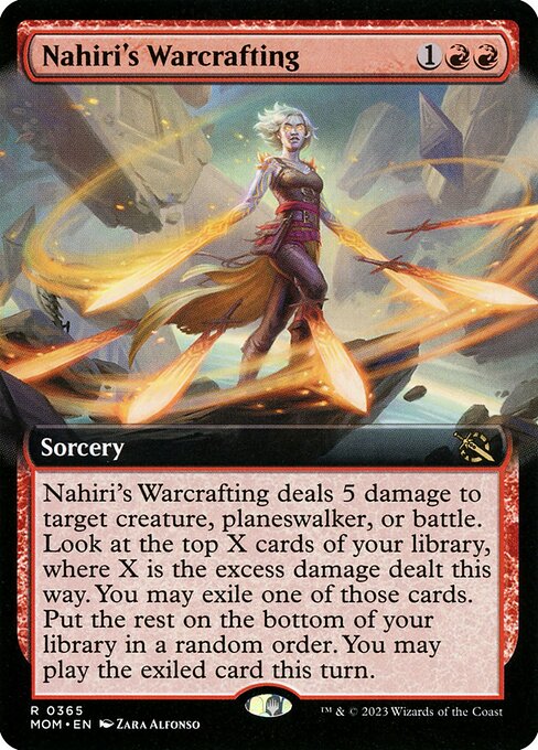 Nahiri's Warcrafting (Extended Art) (Foil) - March of the Machine