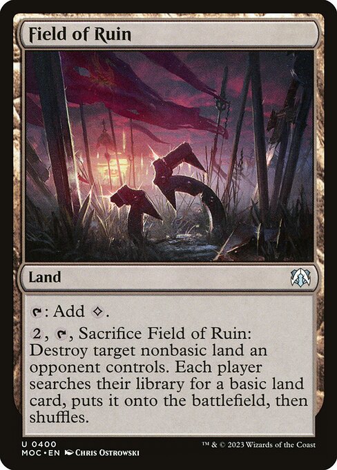Field of Ruin - Commander: March of the Machine